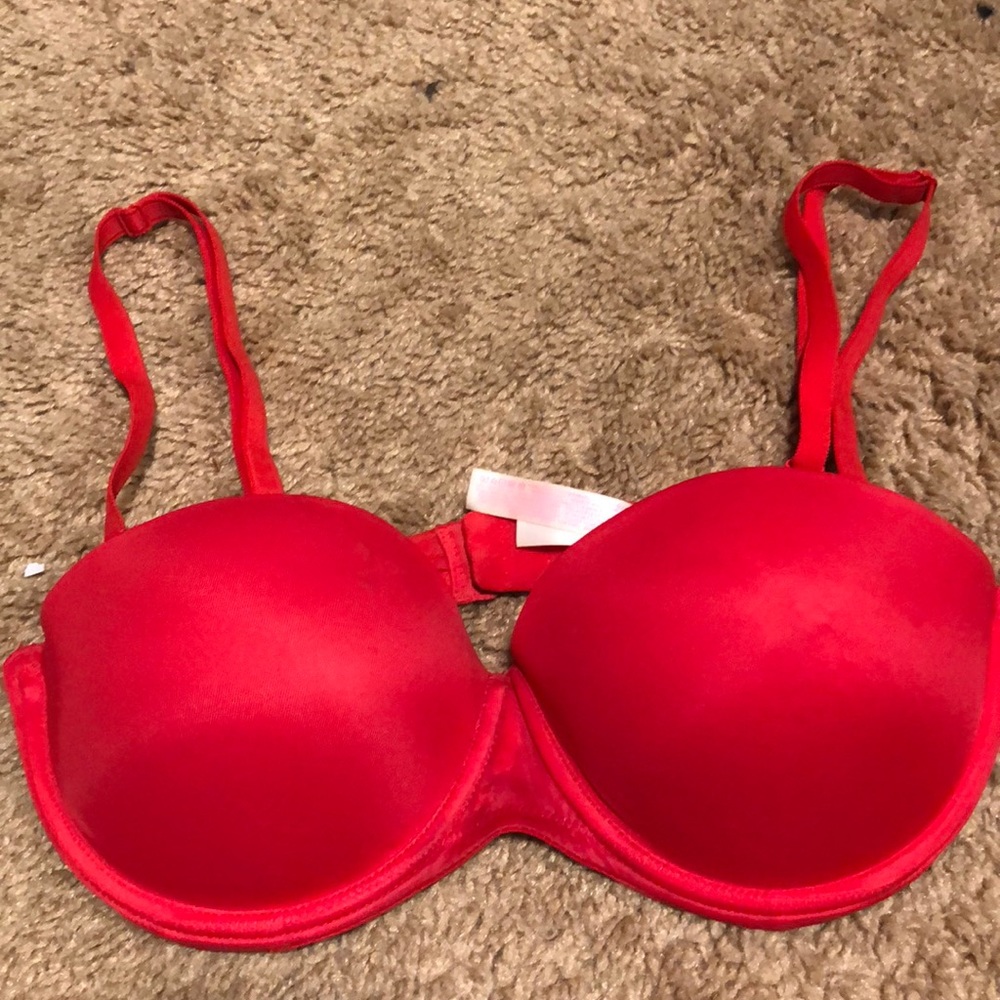 Pink push up bra